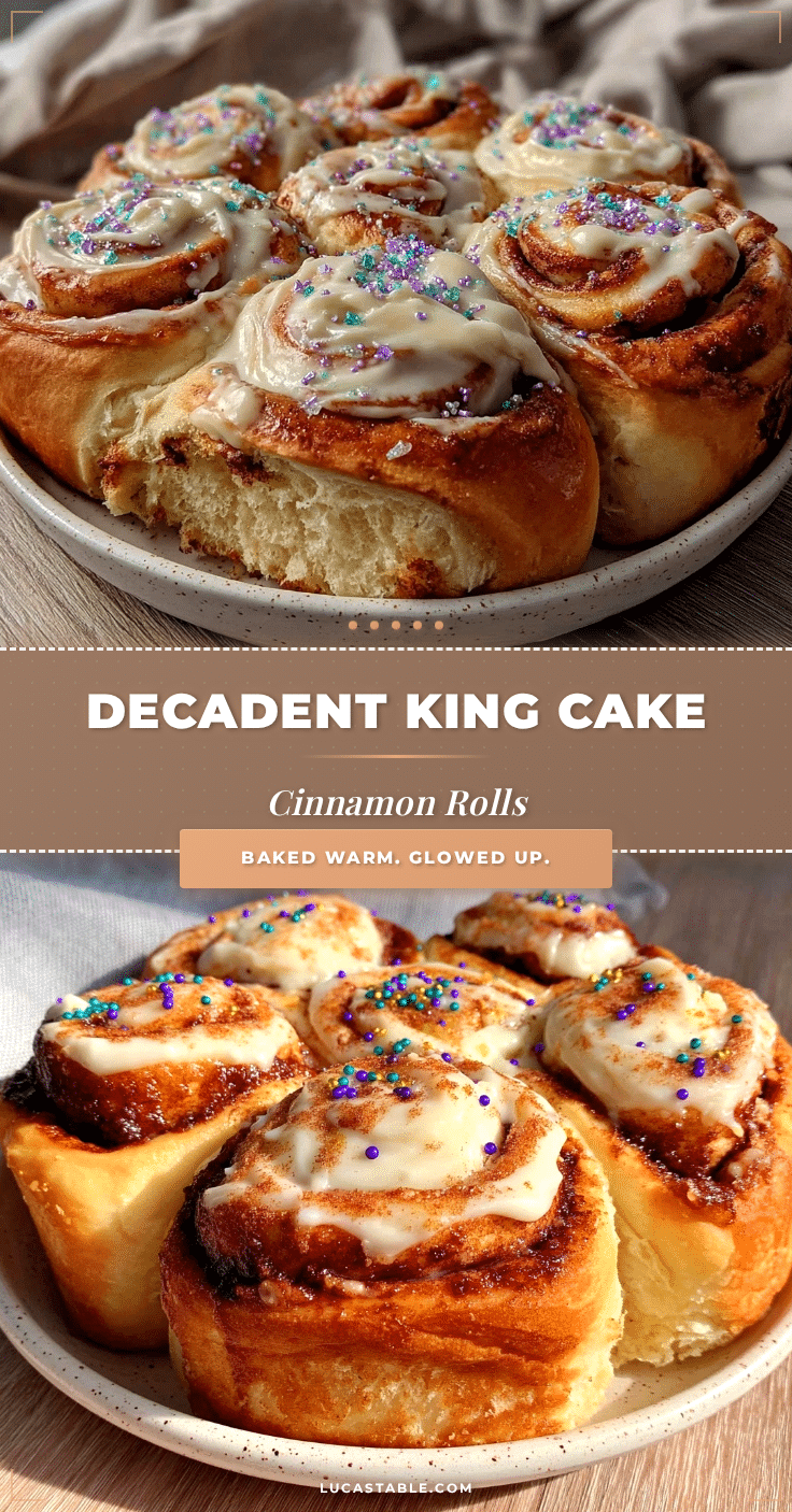 king cake cinnamon rolls recipe