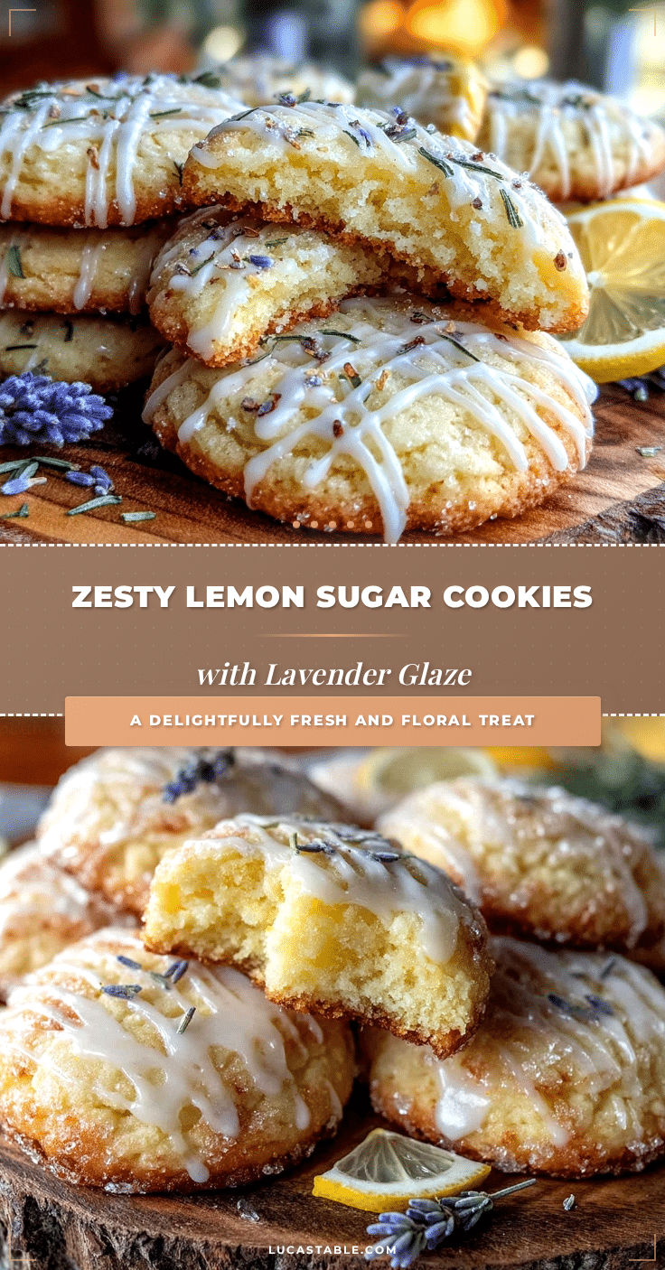 lemon sugar cookies with lavender glaze recipe