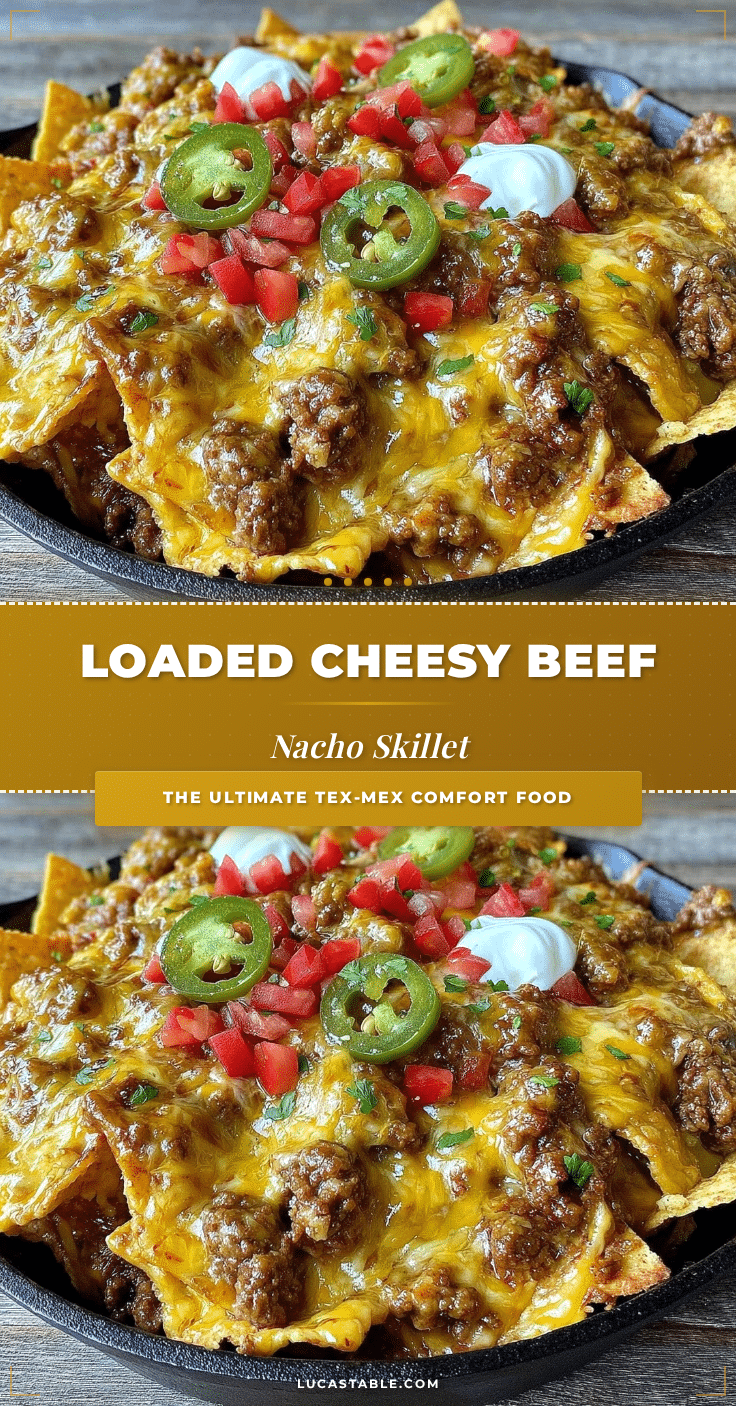loaded nacho cheese beef skillet recipe