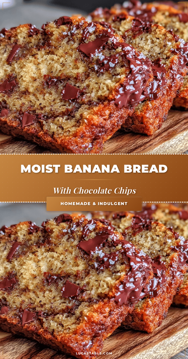moist banana bread with chocolate chips recipe