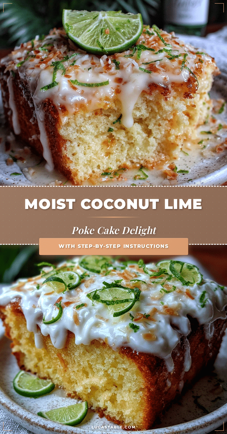 moist coconut lime poke cake recipe