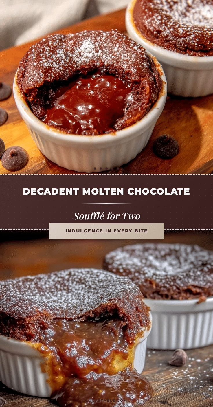 molten chocolate soufflé for two recipe