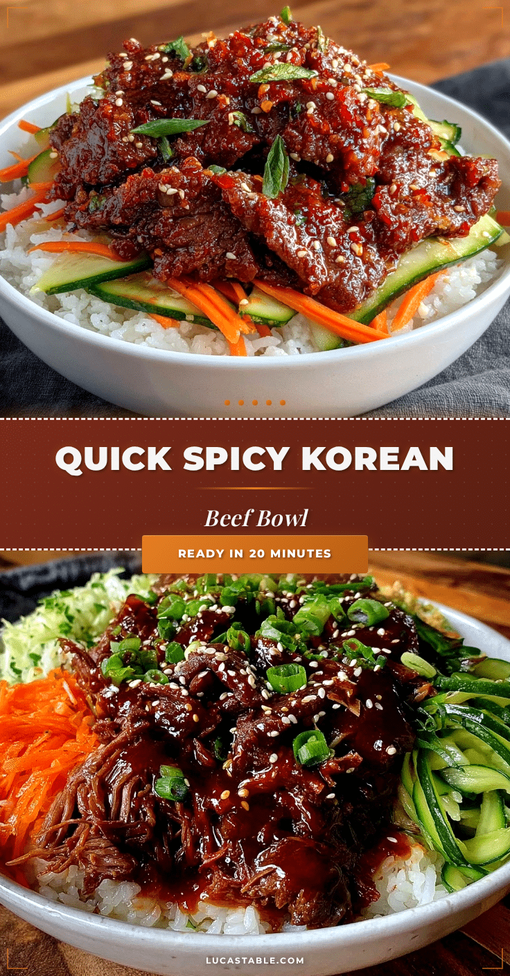 quick spicy korean beef bowl recipe