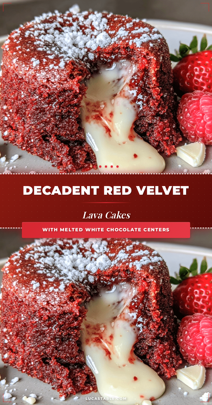 red velvet lava cakes recipe