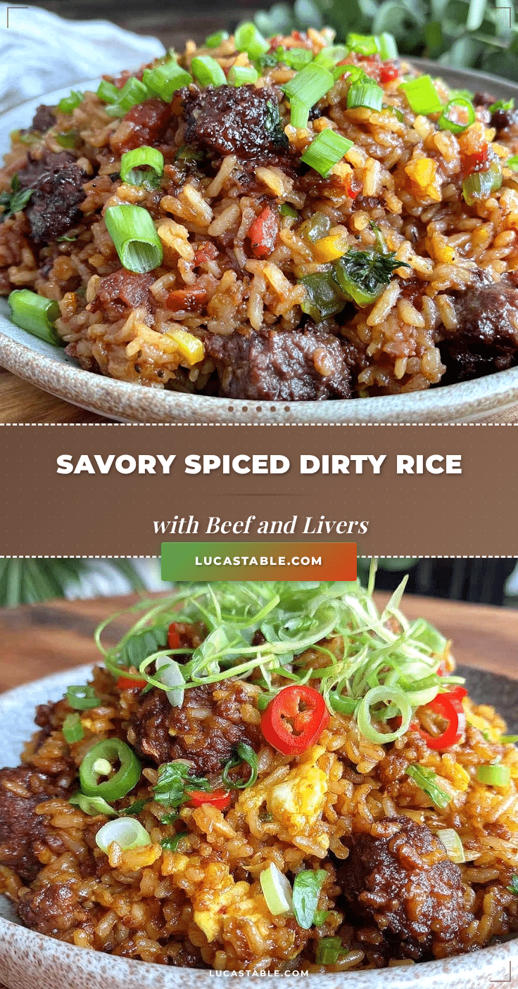 savory dirty rice with ground beef and chicken livers recipe