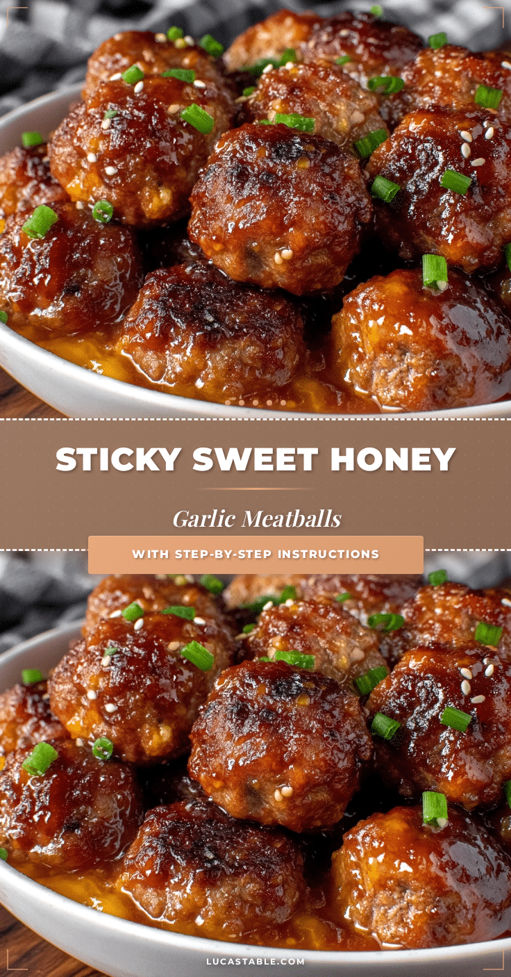 savory honey garlic meatballs recipe