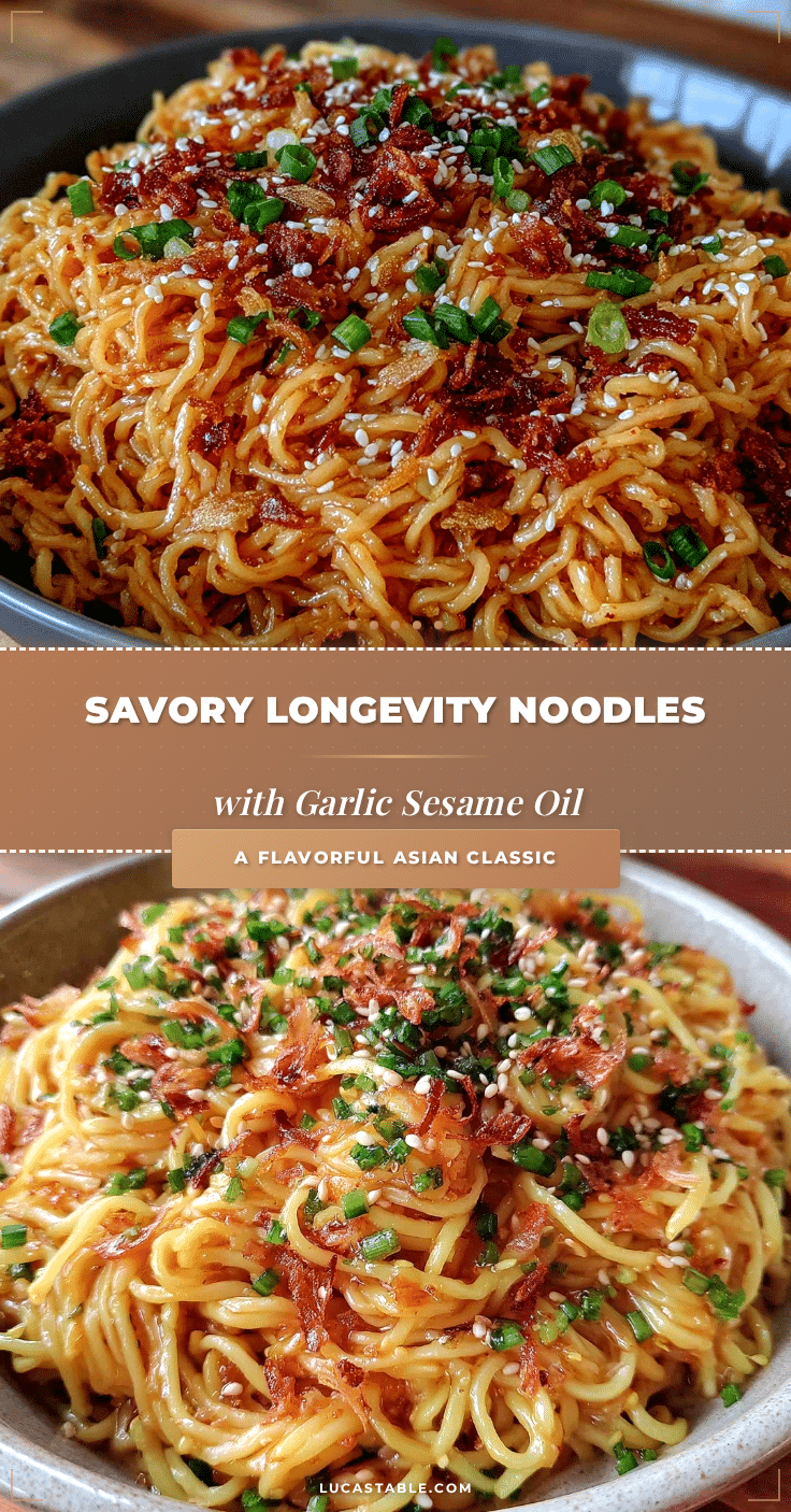 savory longevity noodles recipe