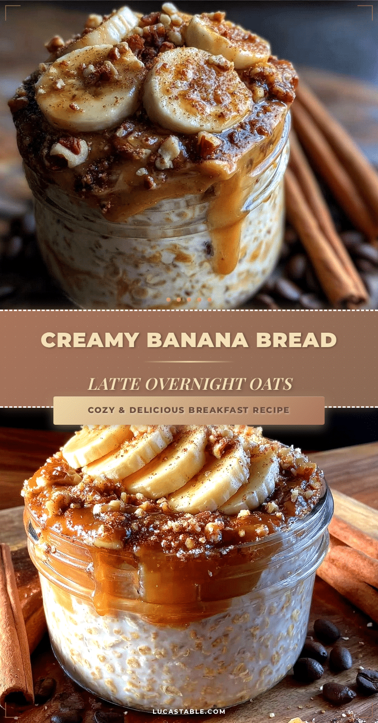 banana bread latte overnight oats recipe