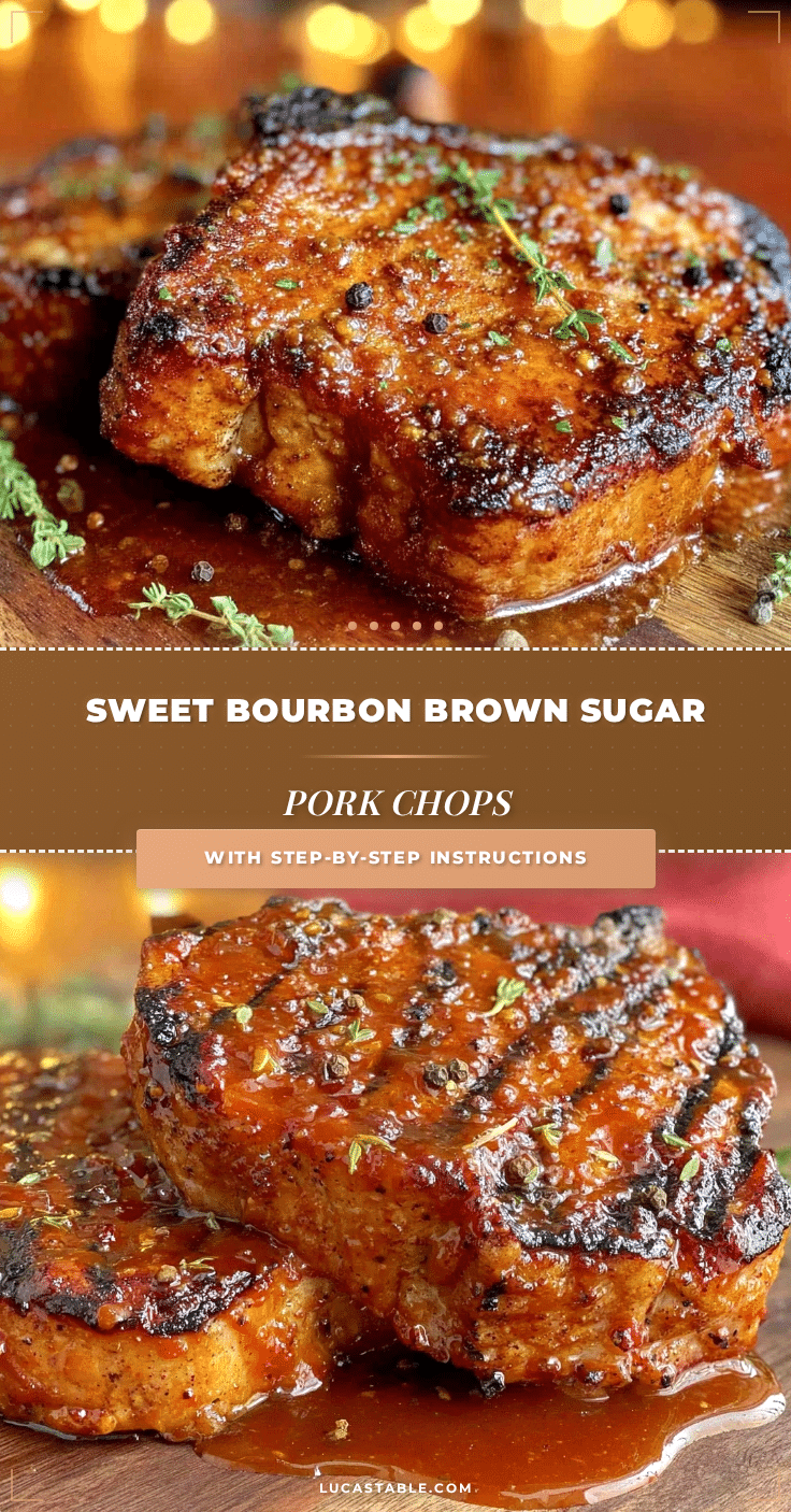 bourbon brown sugar grilled pork chops recipe