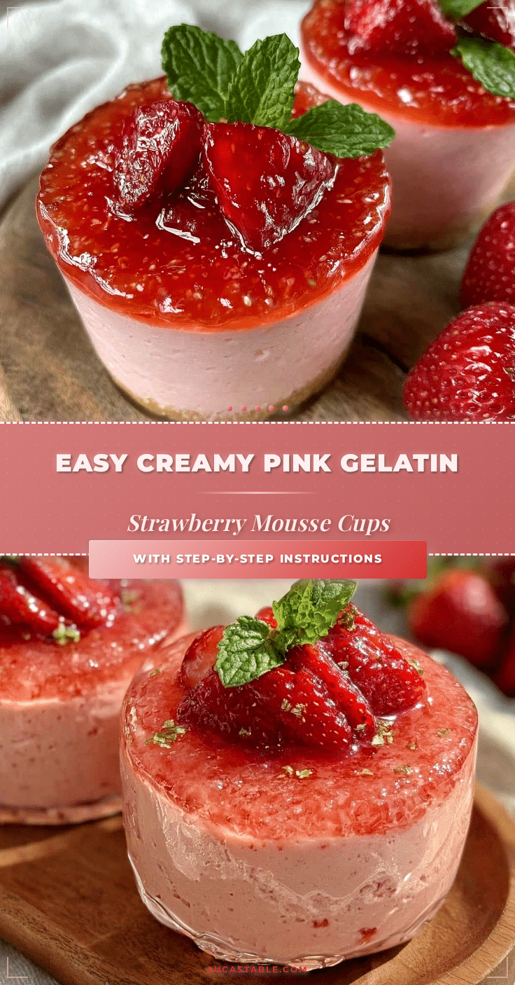 cream strawberry mousse cups recipe