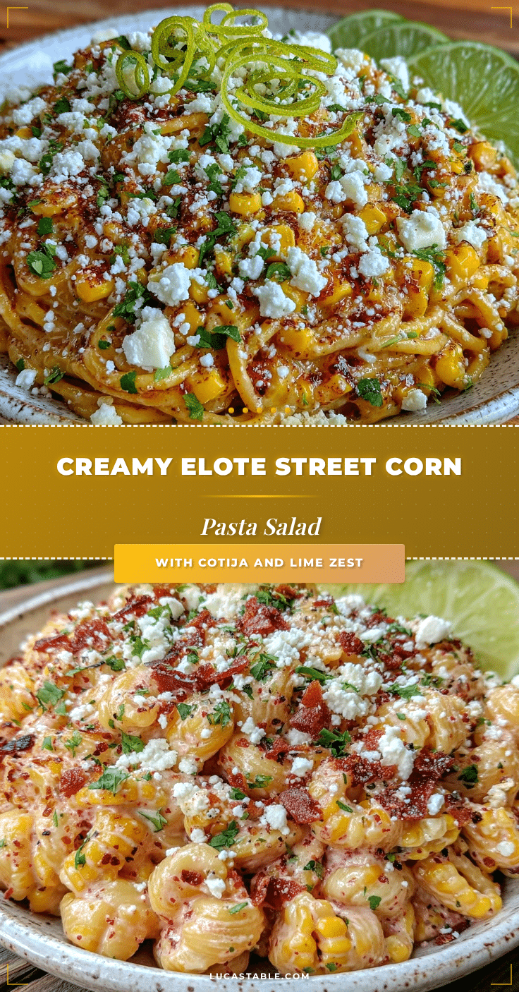 creamy elote street corn pasta salad recipe