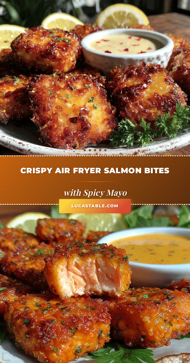 crispy air fryer salmon bites recipe