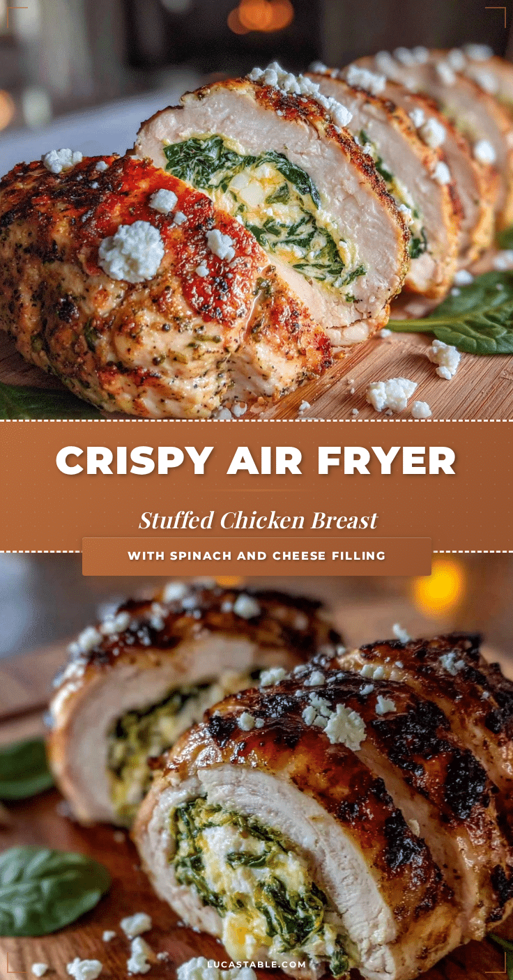 crispy air fryer stuffed chicken breast recipe