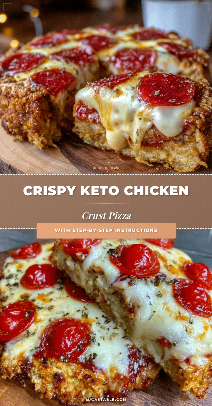 crispy keto chicken crust pizza recipe