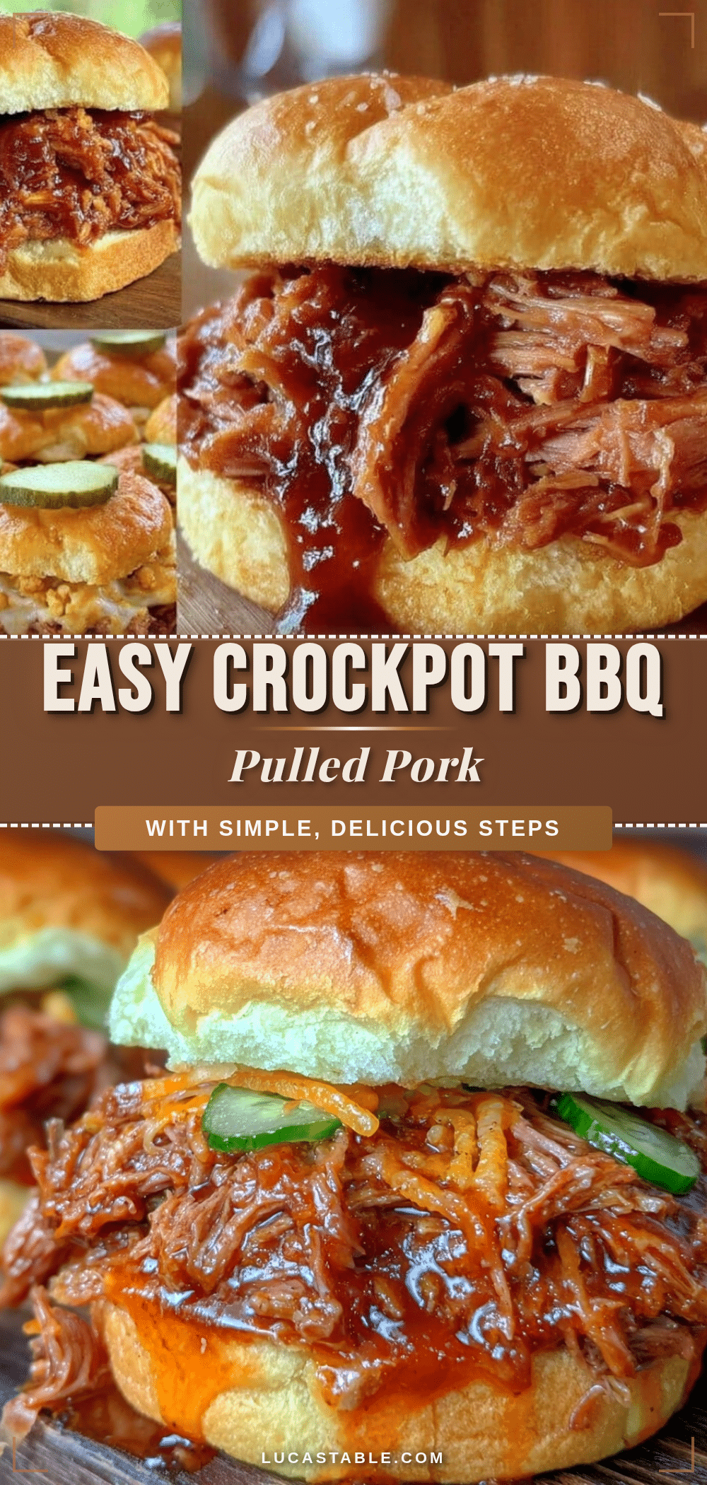crockpot bbq pulled pork sandwiches recipe