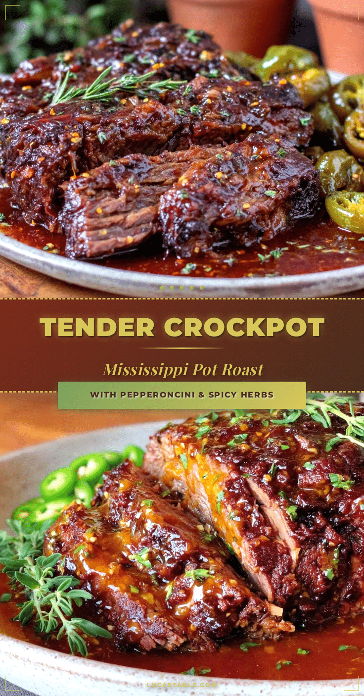 crockpot Mississippi pot roast recipe