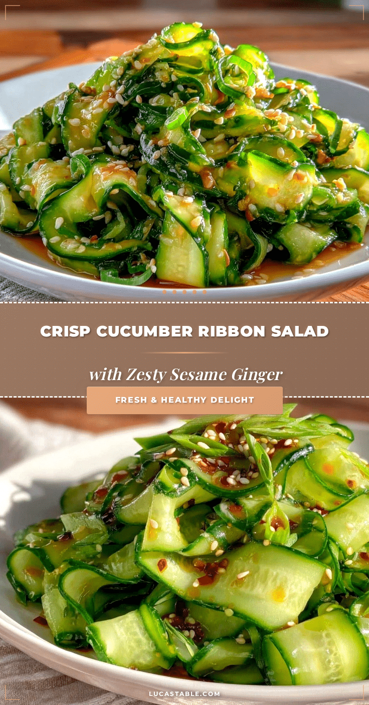 fresh cucumber ribbon salad recipe