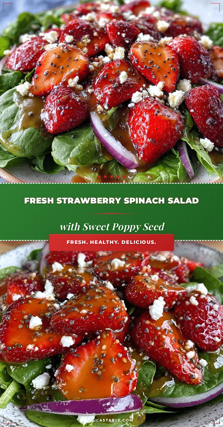fresh strawberry spinach salad recipe
