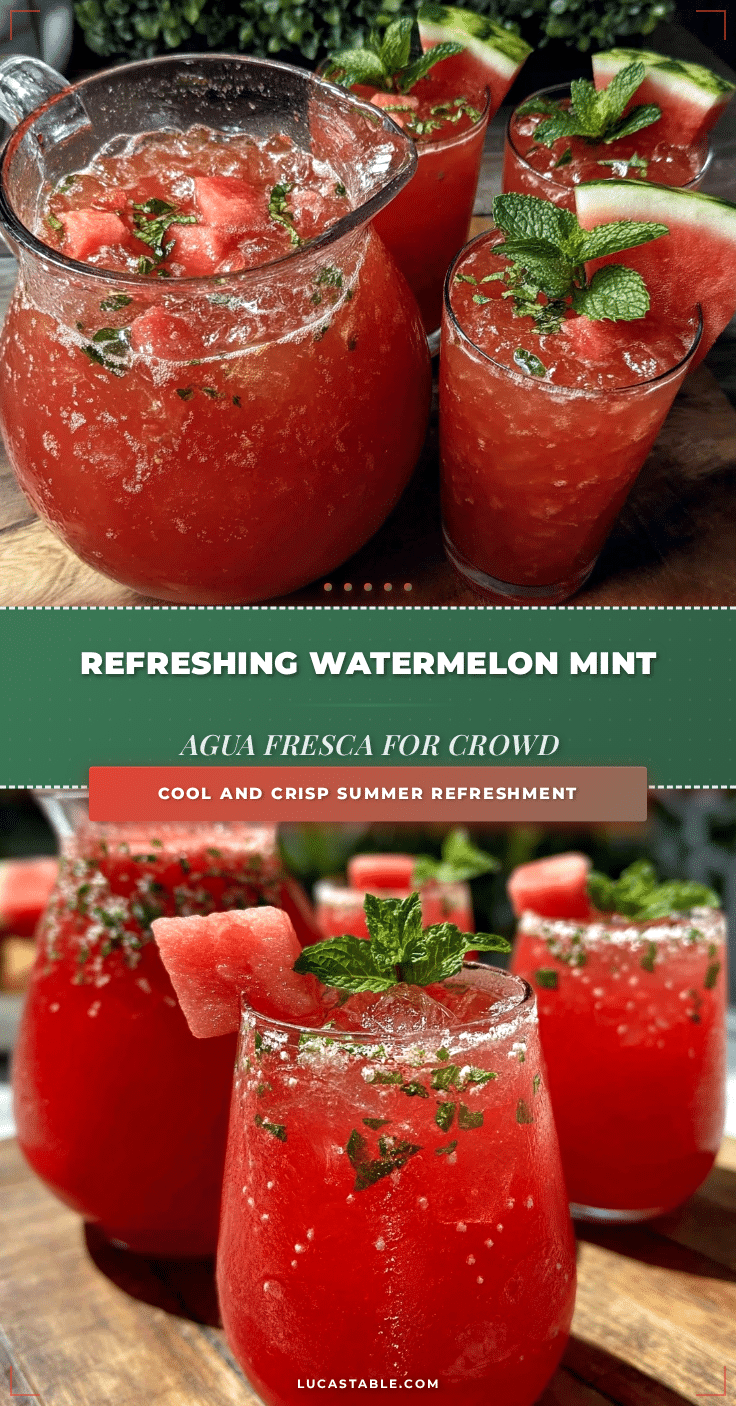 fresh watermelon mint agua fresca recipe