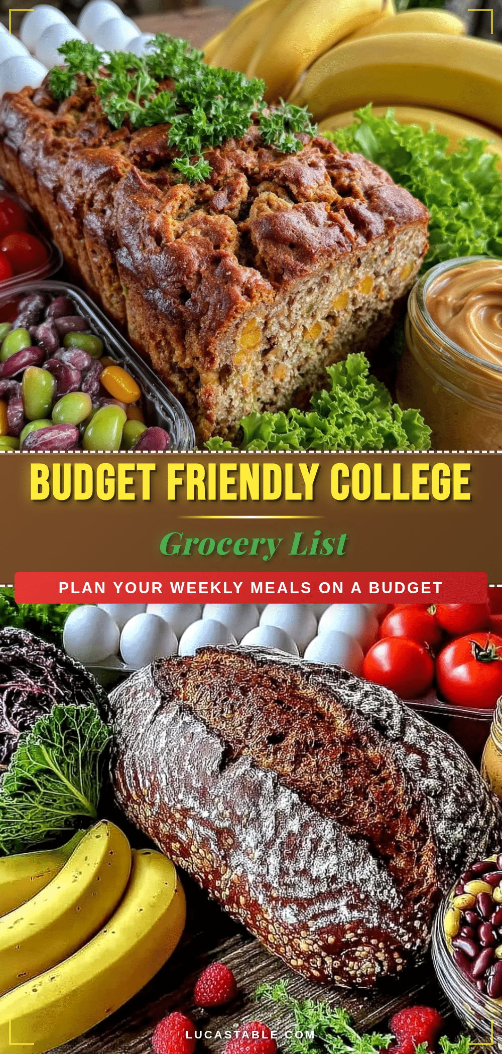 grocery list for 20 a week college students recipe