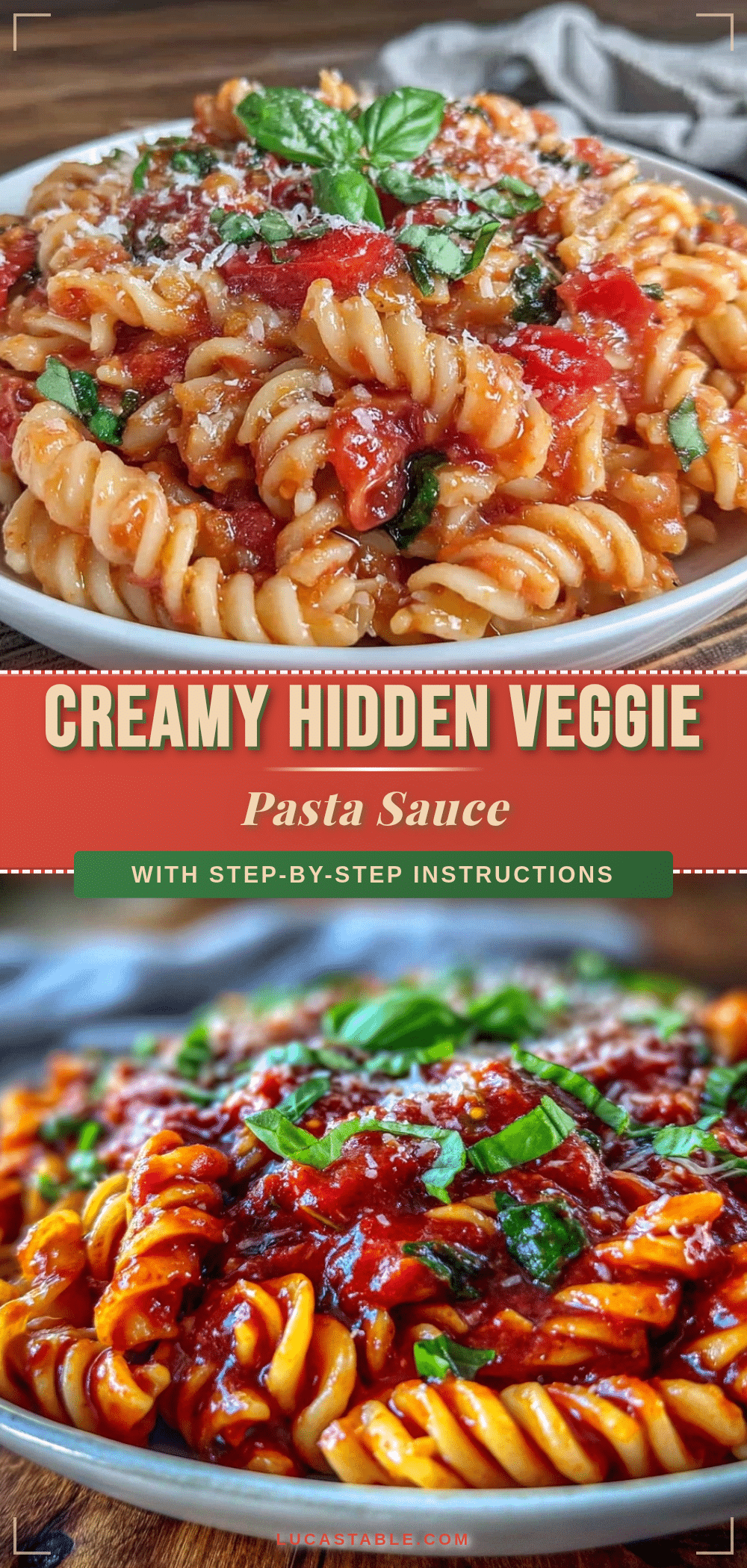 hidden veggie pasta sauce for kids recipe