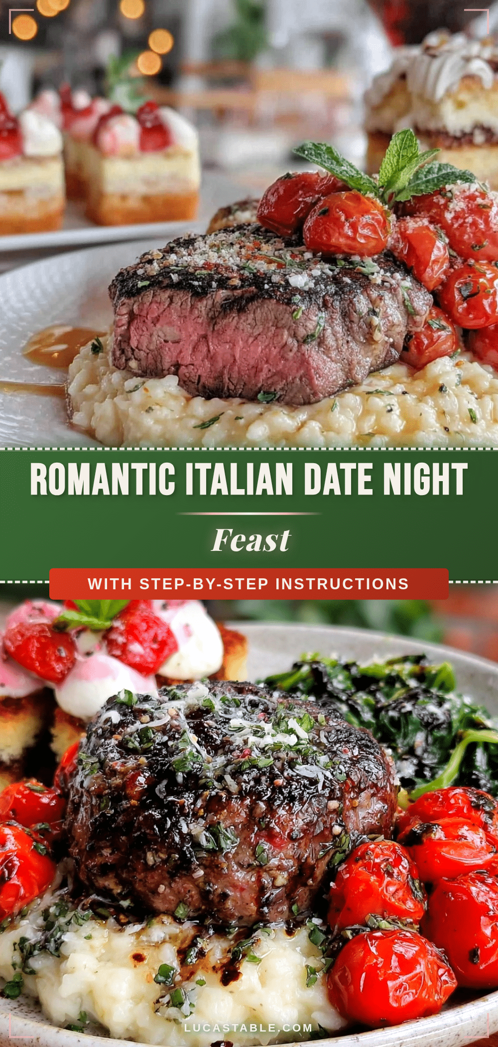 italian date night three course meal recipe
