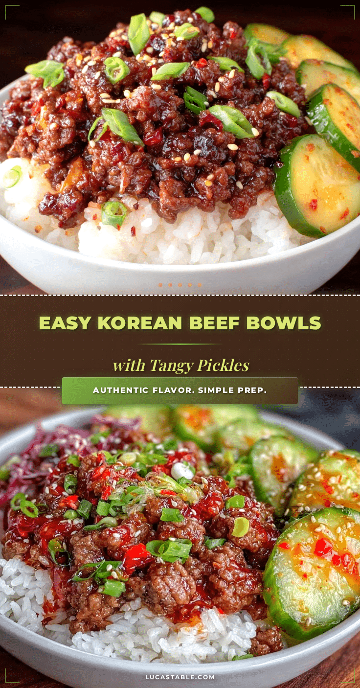 korean ground beef rice bowls recipe