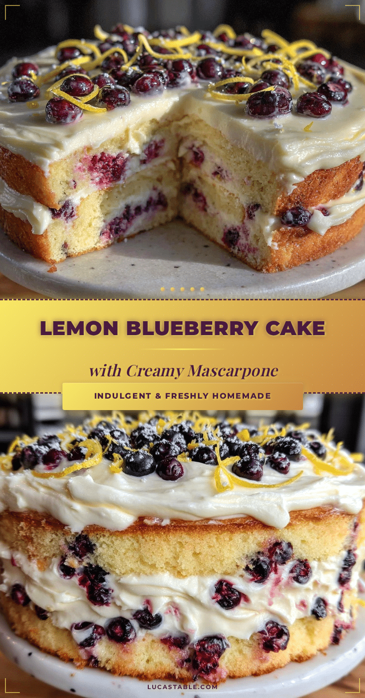 lemon blueberry layer cake recipe