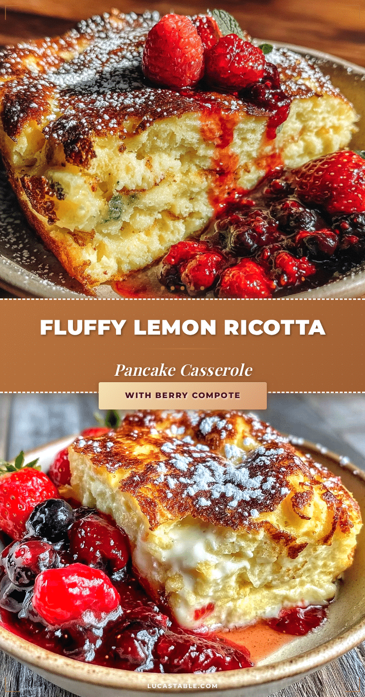 lemon ricotta pancake casserole recipe