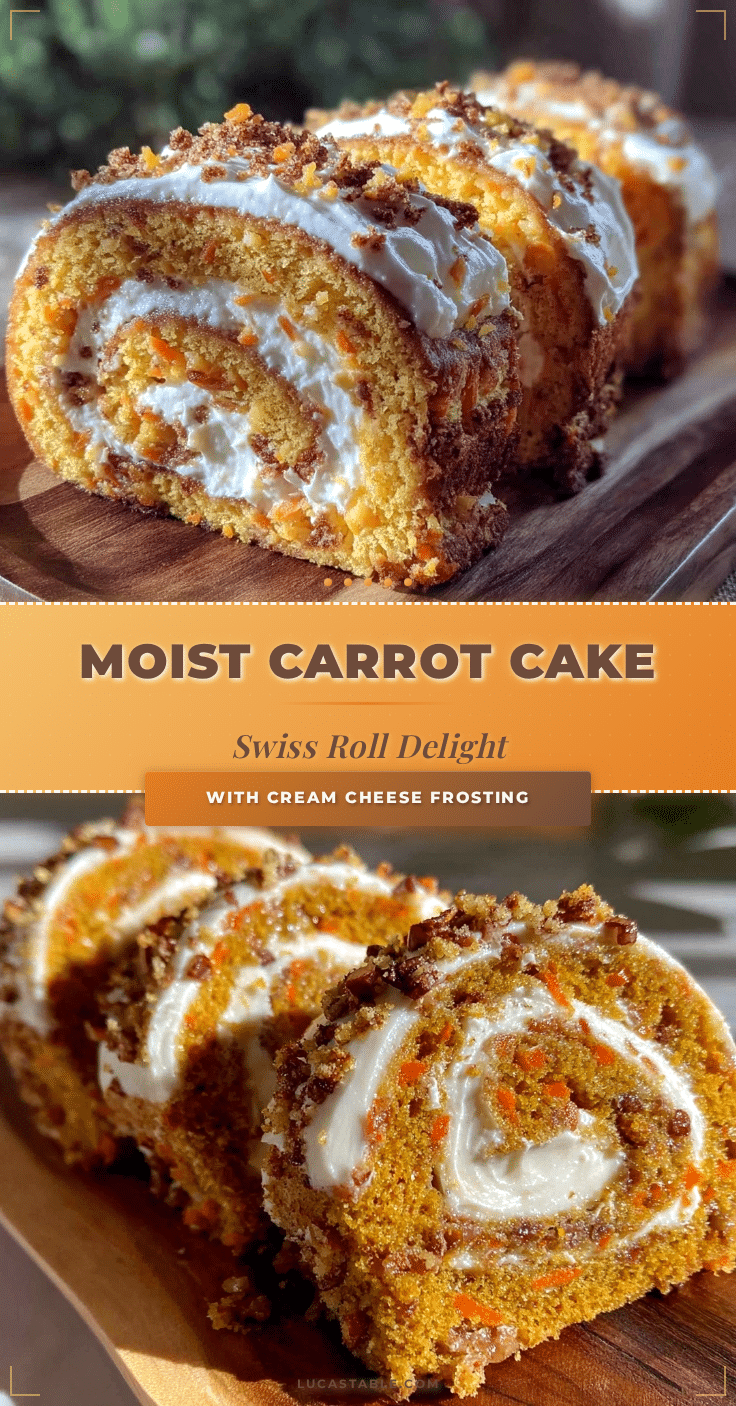 moist carrot cake swiss roll recipe