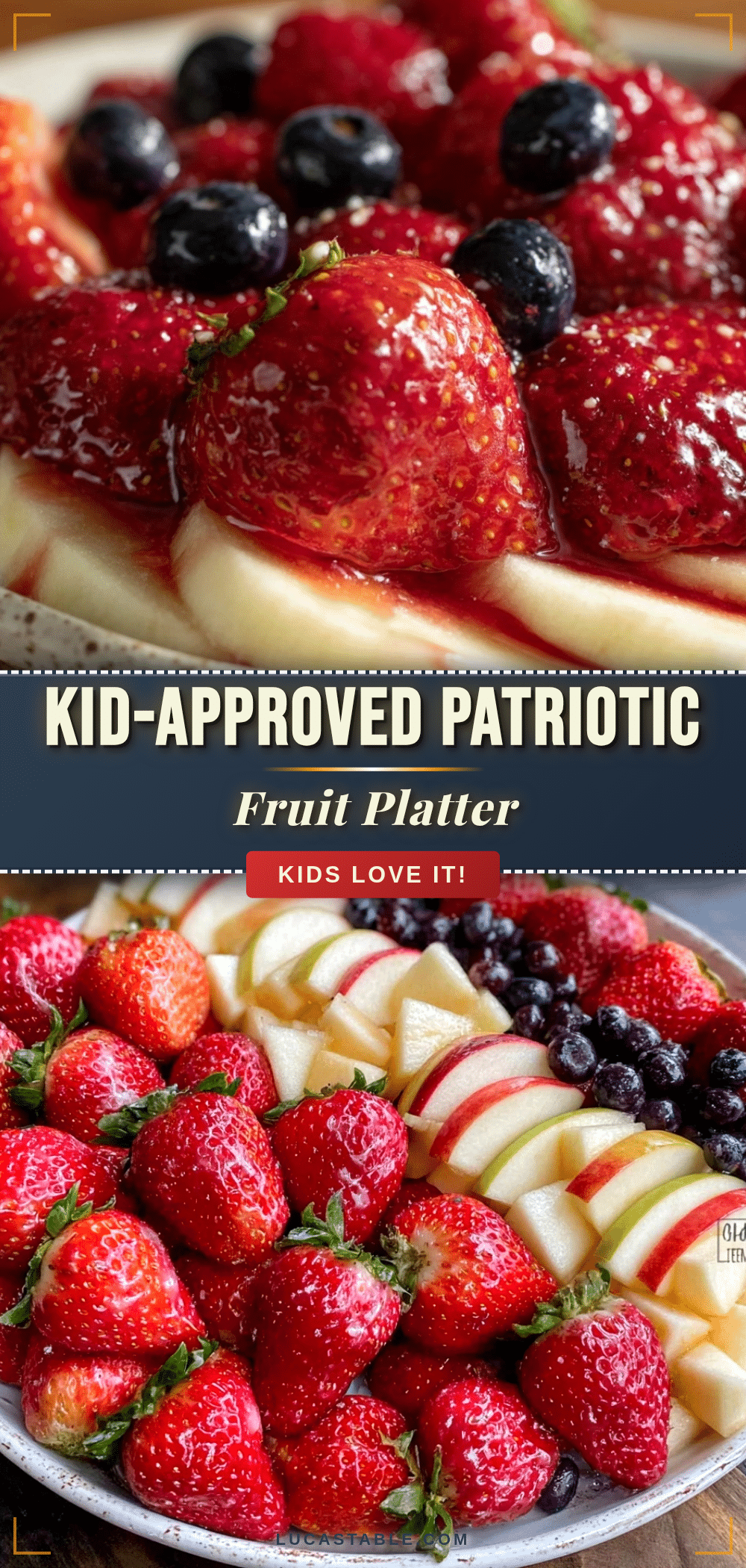 patriotic fruit platter for kids recipe