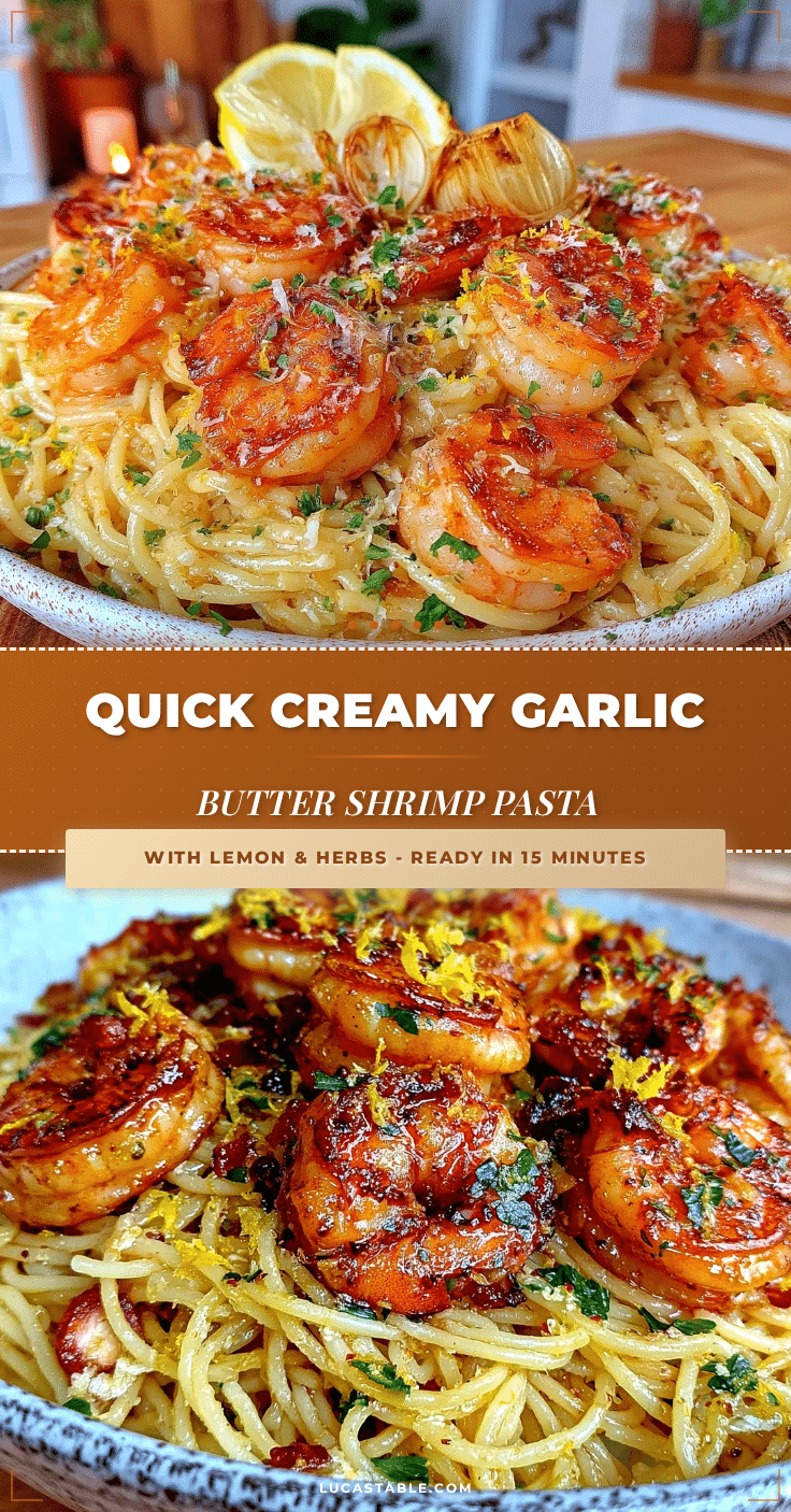 quick garlic butter shrimp pasta recipe