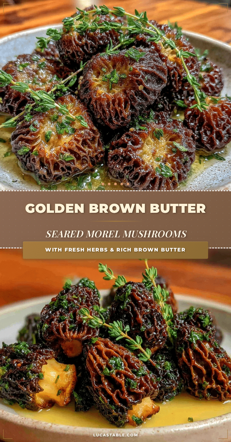 seared morel mushrooms in brown butter recipe