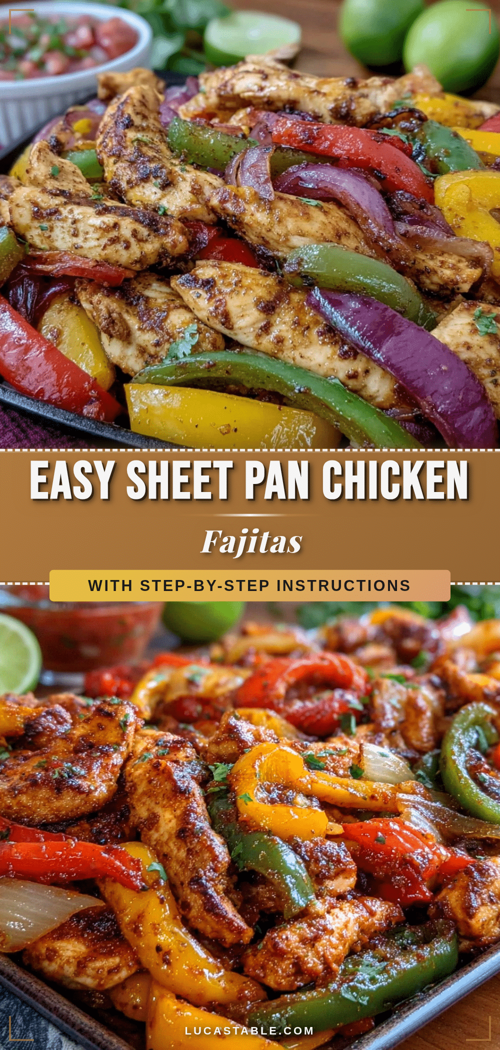 sheet pan chicken fajitas recipe