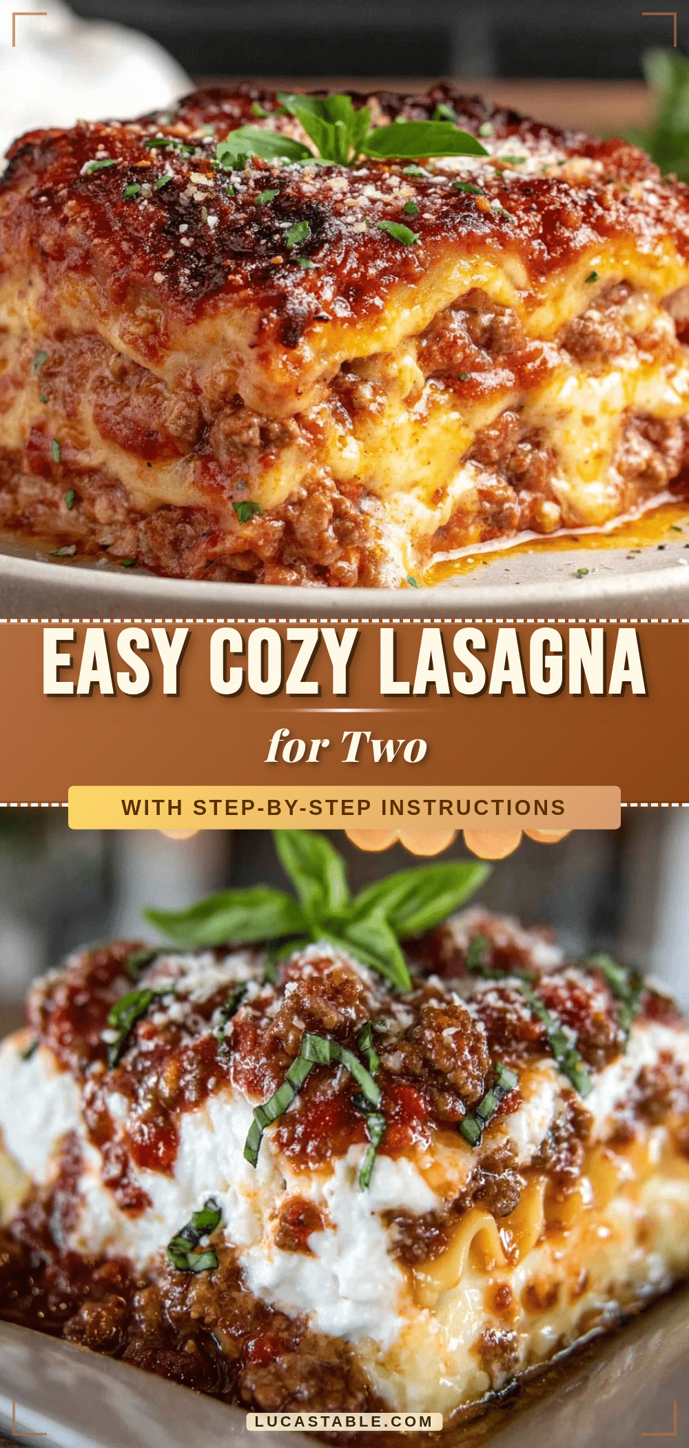 small batch lasagna for two recipe