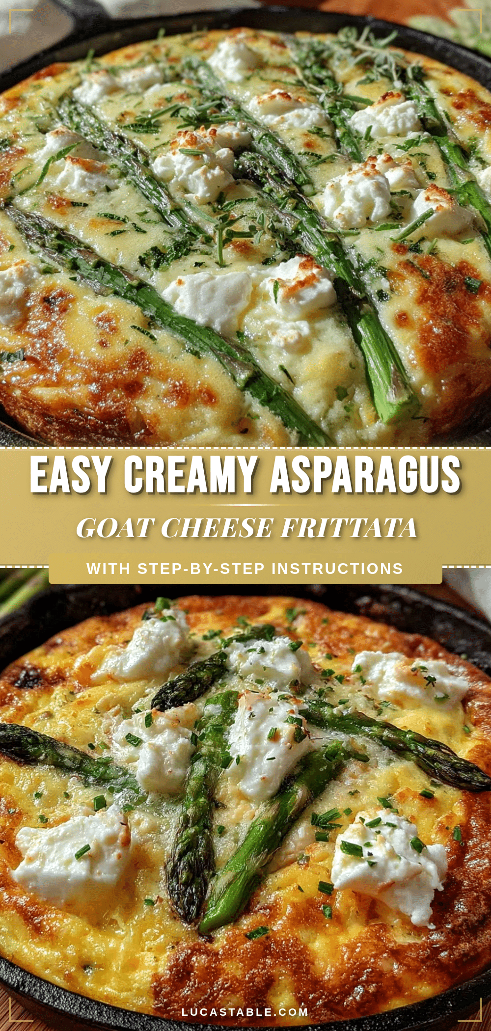 asparagus goat cheese frittata recipe