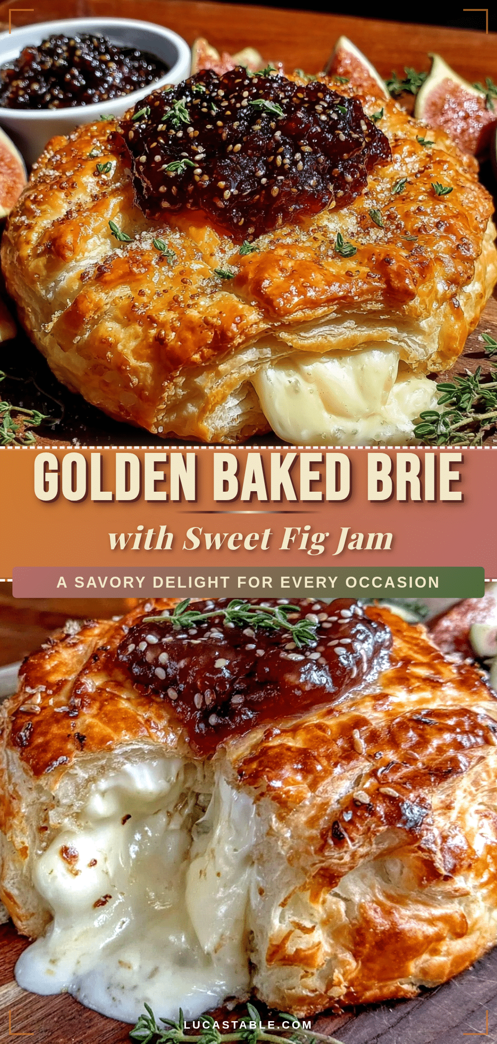 baked brie with fig jam recipe