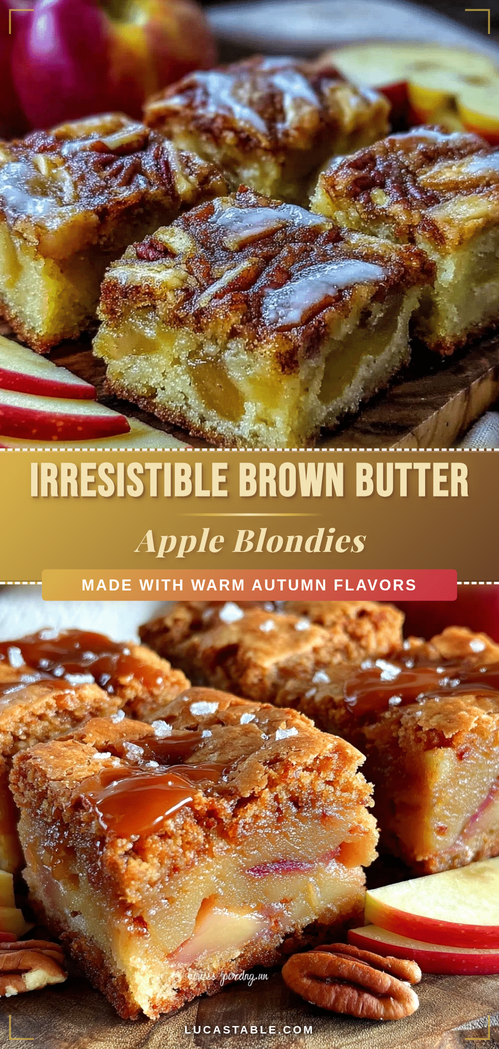 brown butter apple blondies recipe