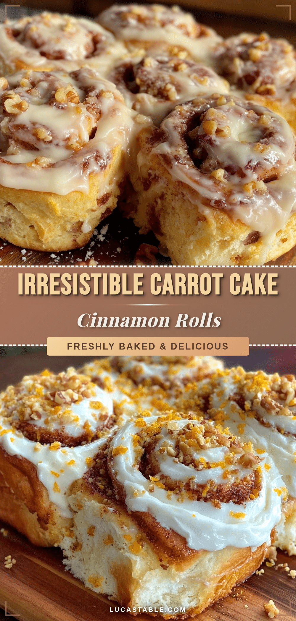carrot cake cinnamon rolls recipe