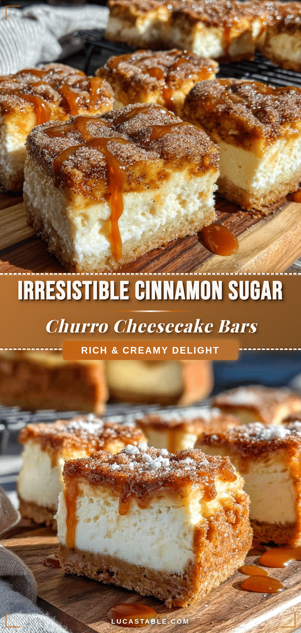 churro cheesecake bars recipe