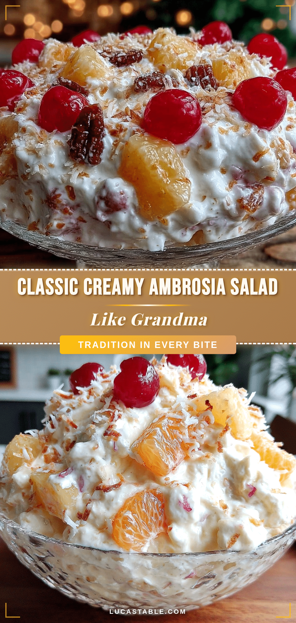 classic homemade ambrosia salad recipe