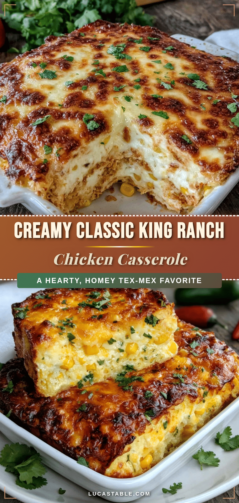 creamy classic King Ranch chicken casserole recipe