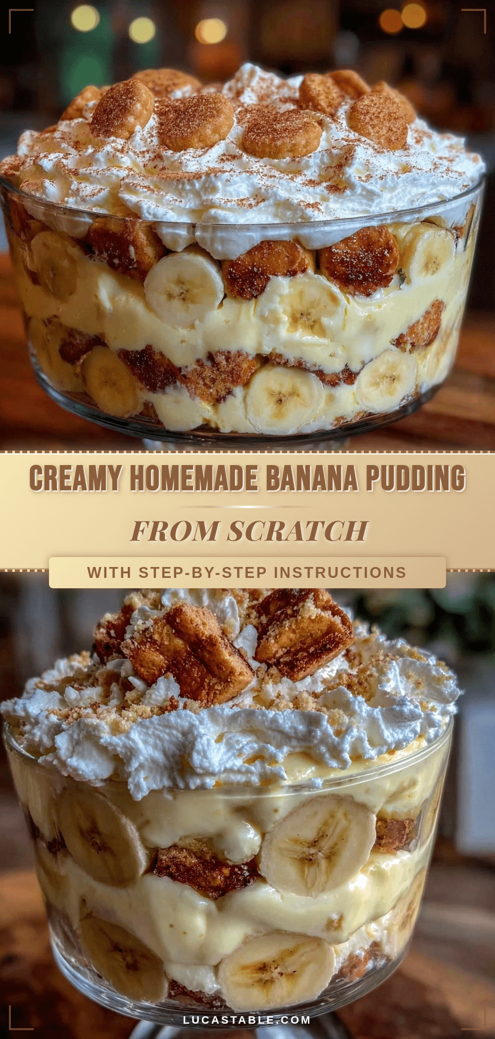 creamy homemade banana pudding recipe