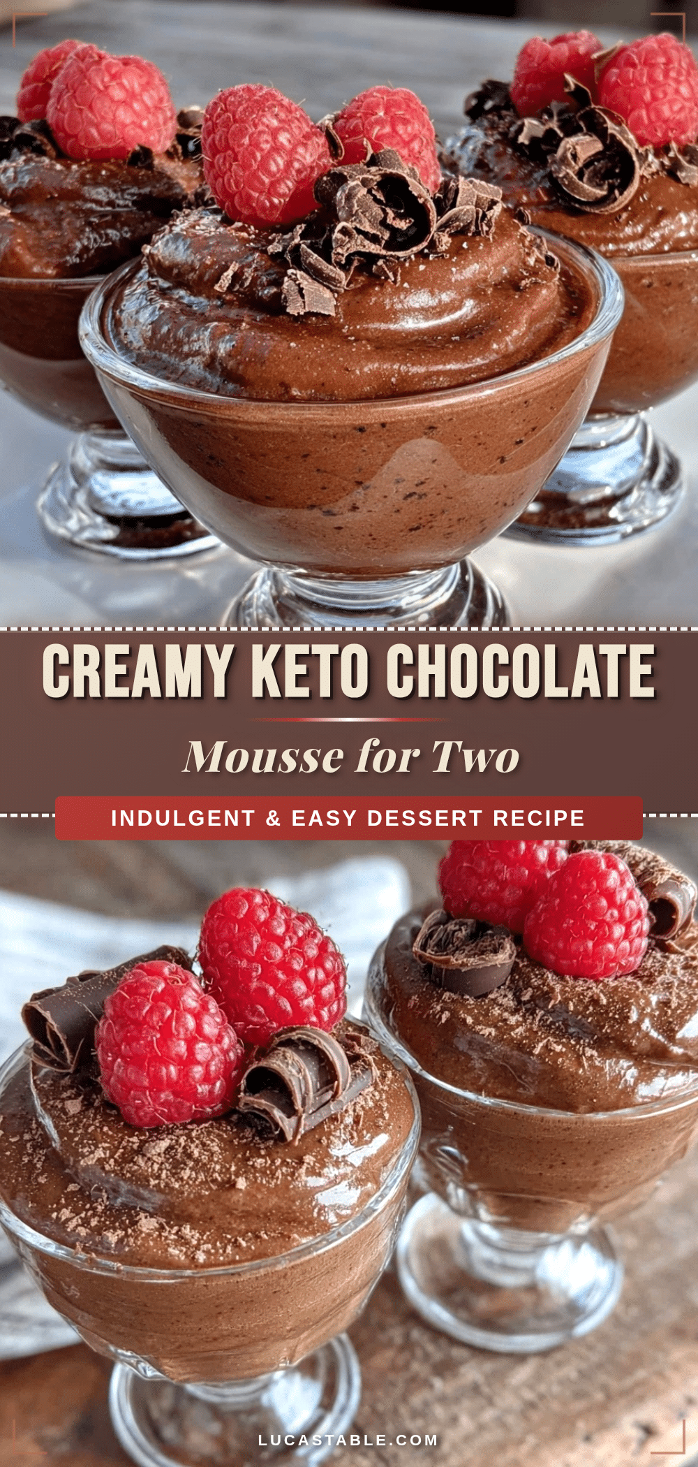 creamy keto chocolate mousse for two recipe