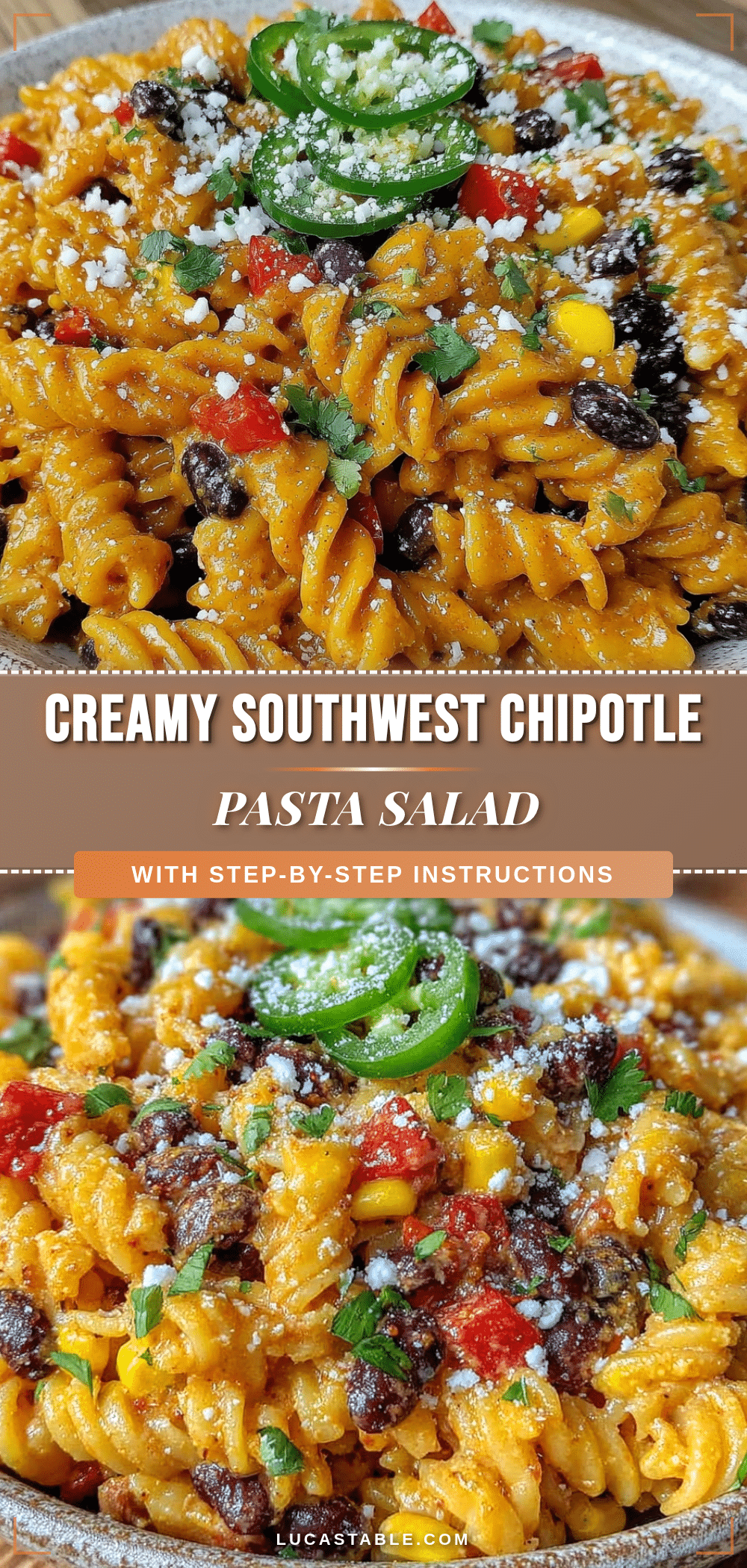 creamy southwest chipotle pasta salad recipe