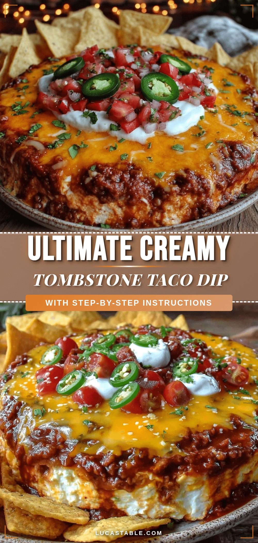 creamy tombstone taco dip recipe