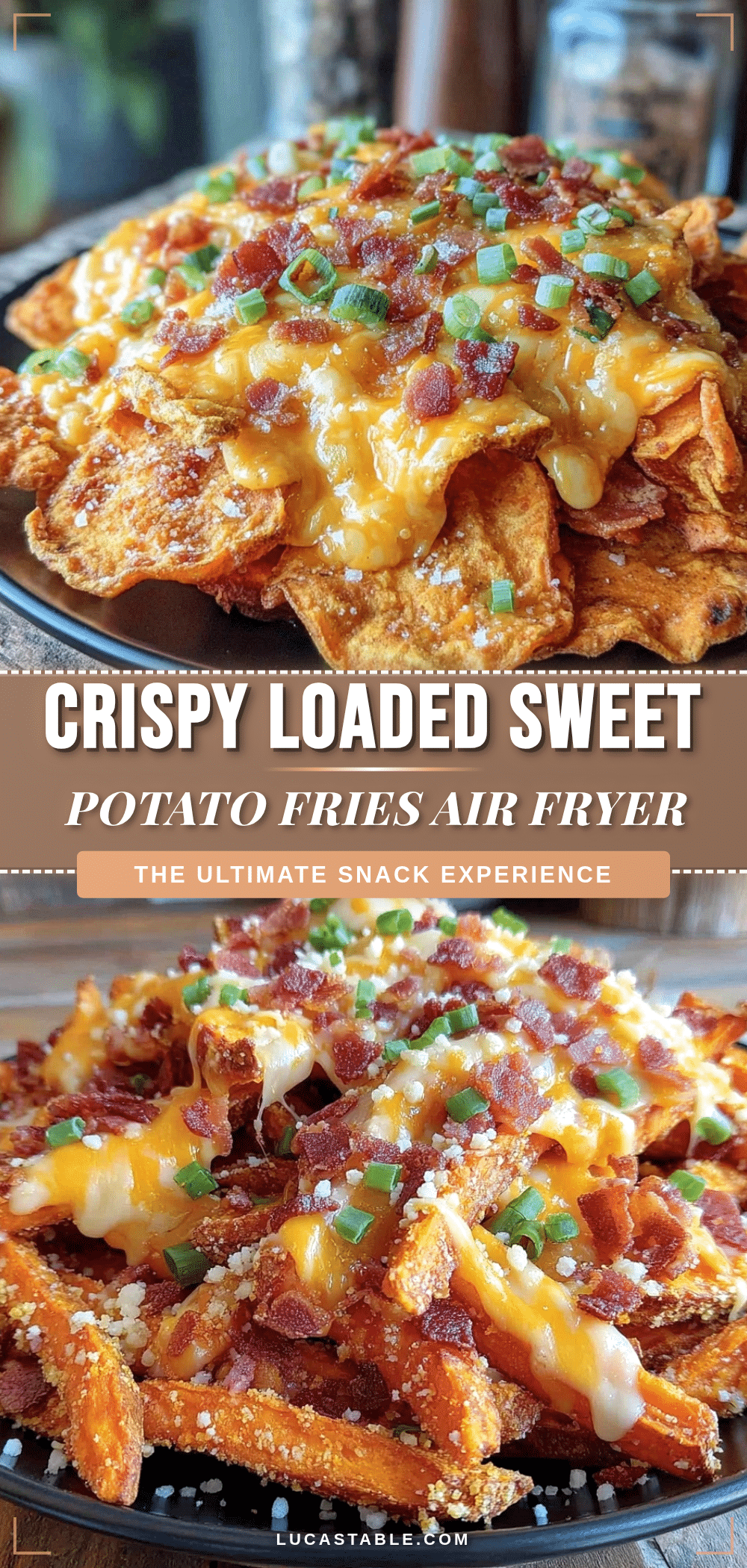 crispy loaded sweet potato fries air fryer recipe recipe