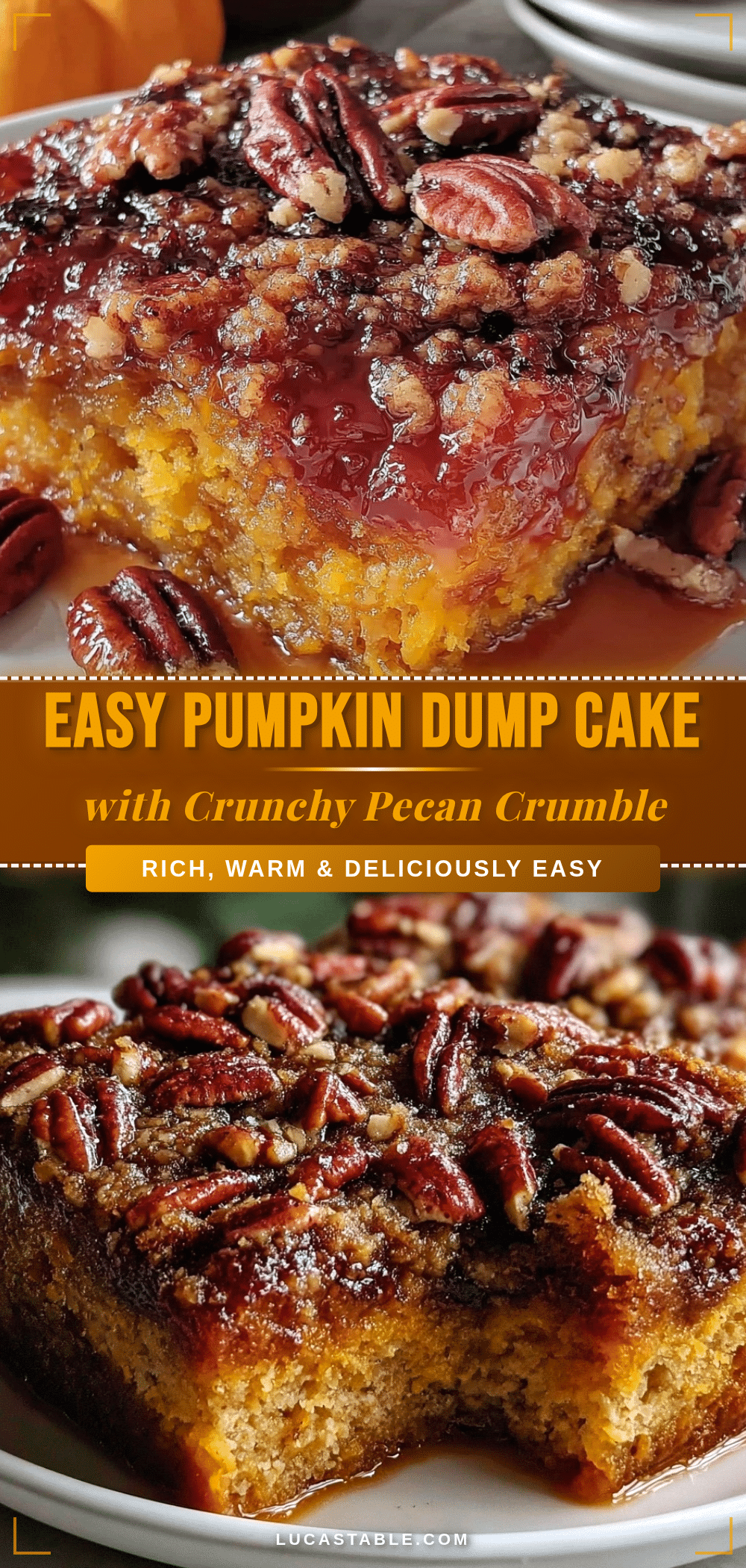 easy pumpkin dump cake recipe