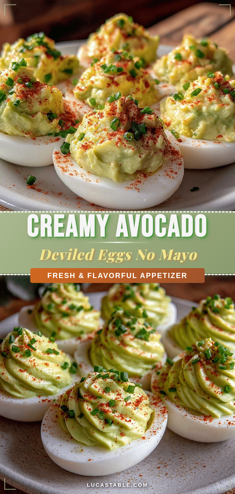 fresh avocado deviled eggs recipe
