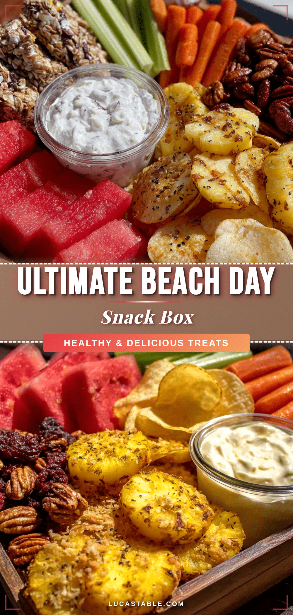 fresh beach day snack box recipe